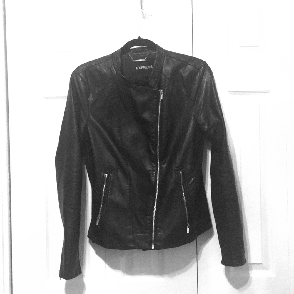 Vegan Black Leather Jacket